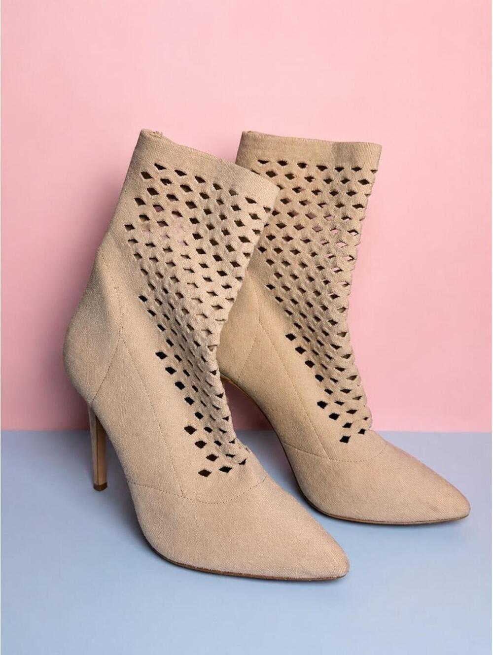 Women's Tan and Cream Boot
